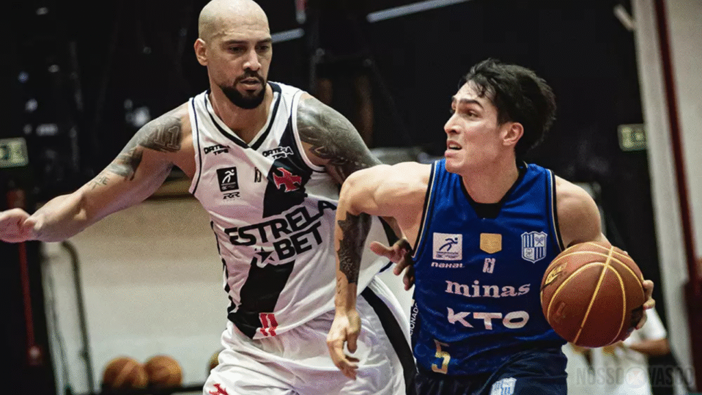 Minas x Vasco, nas quartas de final do NBB. Foto: Mauricio Almeida/R10 Score Vasco